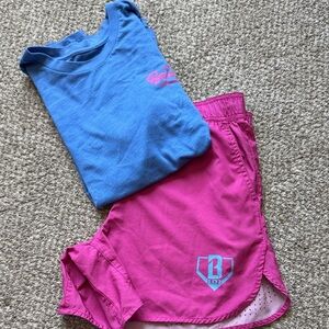 Baseball lifestyle Blue and Pink youth boys Set